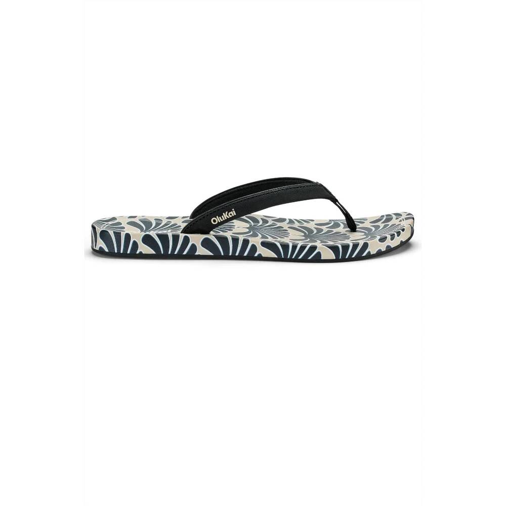 NEW OLUKAI women's ‘uiki sandals in black / pa'i - Picture 3 of 4